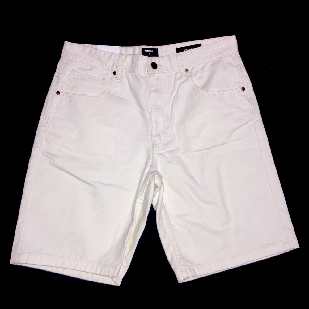 White Jean Shorts • Size 32